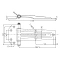 Truck Trailer Door Hinge Bolt On 235mm